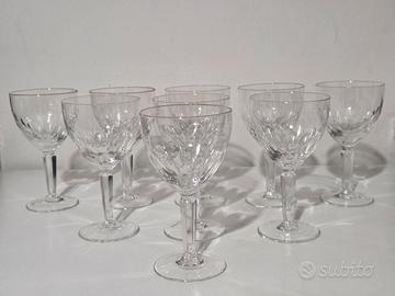 9 calici cristallo