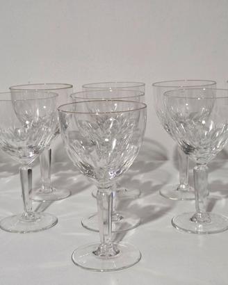 9 calici cristallo