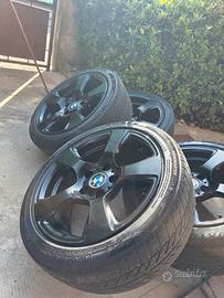 4 Cerchi in lega BMW 17 pollici 5x120 neri