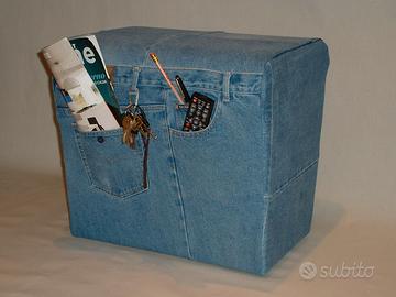 Pouf svuota tasche Blue Jeans