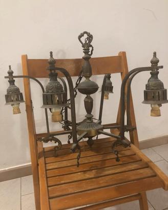 Lampadario vintage  sei lampade