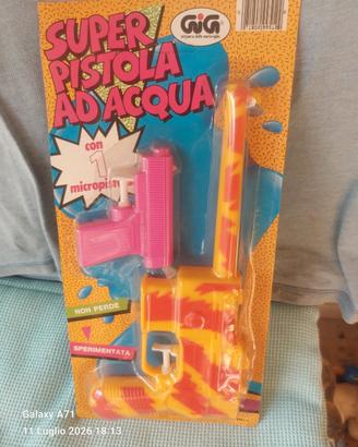 super pistola ad acqua da collezione anni 80/90 
