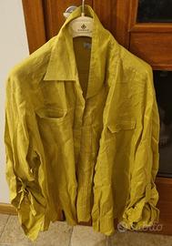 Camicia donna lino color senape