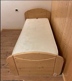Letto singolo con possibilità 2° Letto estraibile