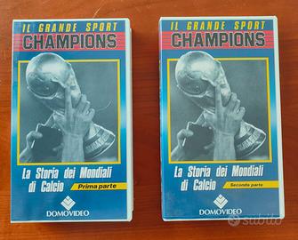 2 VHS La Storia dei Mondiali di Calcio