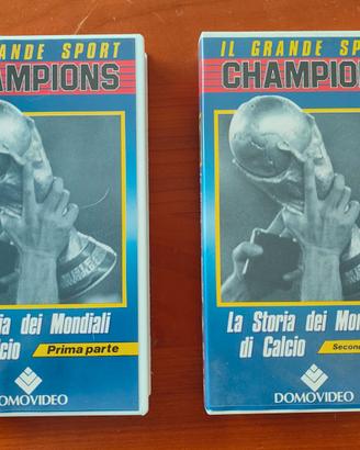 2 VHS La Storia dei Mondiali di Calcio