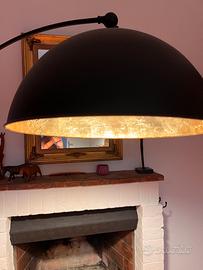 Lampada da terra nero/ oro