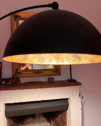 Lampada da terra nero/ oro