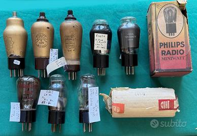 Valvole per radio E443H E446 E444 ACH1 1805  ecc.