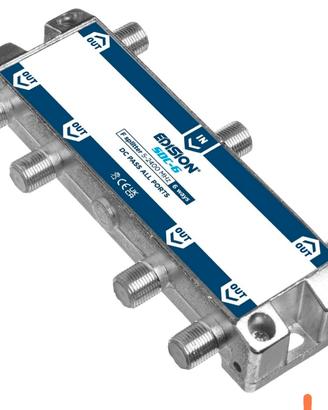 📡 Partitore Antenna TV/Satellitare 6 uscite – EDI