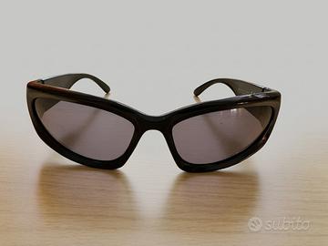 Occhiali da sole neri Y 2K stile sporty unisex