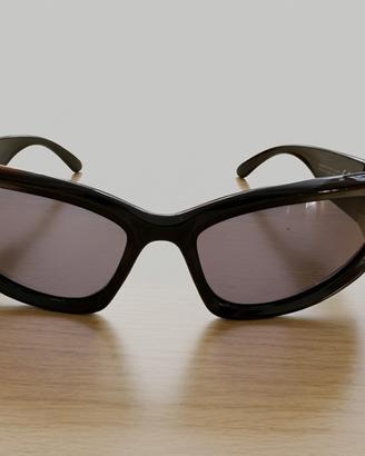 Occhiali da sole neri Y 2K stile sporty unisex