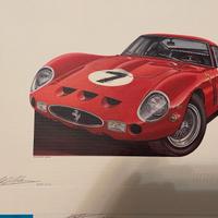 Stampa Ferrari d'epoca (Mille Miglia)