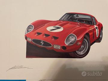 Stampa Ferrari d'epoca (Mille Miglia)