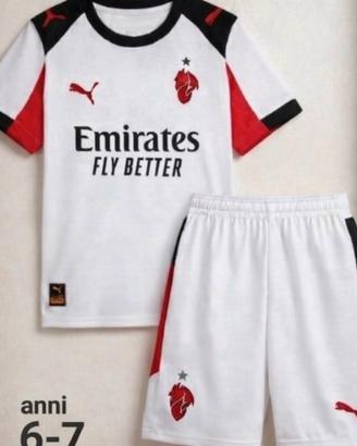 Maglia pantaloncino calzini Milan 2026 6-7 anni 