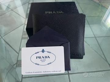 Prada portafogli in saffiano con portamonete