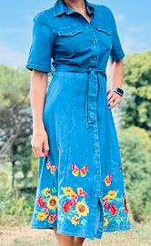 Abito esclusivo, ricamato a mano