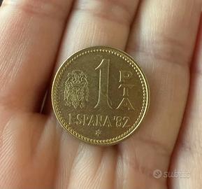 Moneta 1 Peseta Spagna 1980 (Mondiali 1982)
