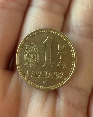 Moneta 1 Peseta Spagna 1980 (Mondiali 1982)