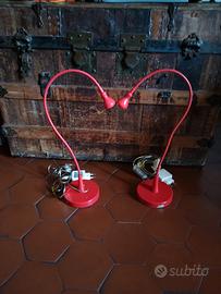2 lampade da scrivania Ikea mod Jansjo rosse
