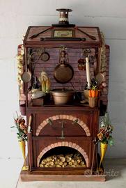 CUCINA A LEGNA ANNI ’30 SCENOGRAFICA