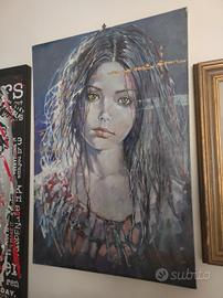 ritratto olio su tela Lello Ruggiero 