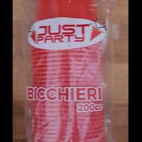 bicchieri di plastica rossi pz 50 € 0,80