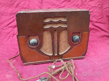 radio vintage Philco USA no Balilla