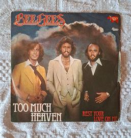 Disco 33 giri BeeGees Too much heaven