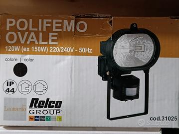 Faretto alogeno con crepuscolare 