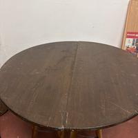 Tavolo rotondo allungabile in legno