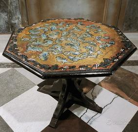 Tavolino soggiorno dipinto a mano