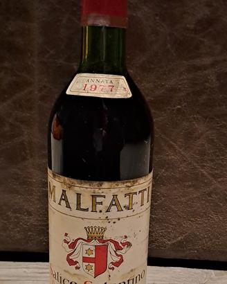 2 Bottiglie di vino Malfatti Salice Salentino 1977