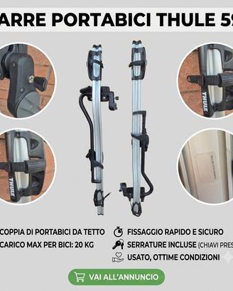 coppia portabici thule proride 591