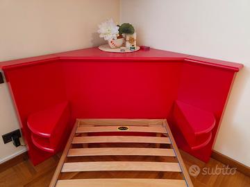 Testiera angolare per letto singolo 