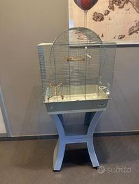 Elegante Gabbia con piedistallo+ Omaggio