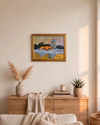 Dipinto natura morta surrealista, acrilico