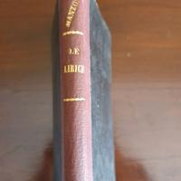 Libro Antico 1926 Le Liriche di Alessandro Manzoni