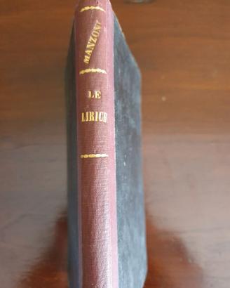 Libro Antico 1926 Le Liriche di Alessandro Manzoni