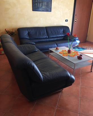 Coppia divani in pelle