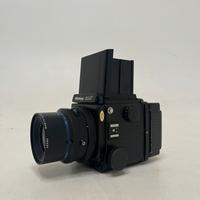 Mamiya RZ67 + 90 mm f3.5 + dorso + dorso polaroid