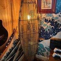 Lampada da salotto in bamboo