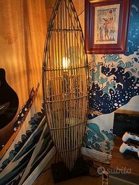 Lampada da salotto in bamboo