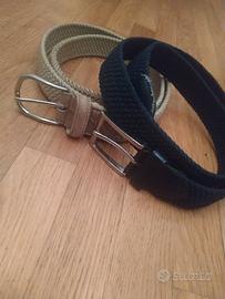 2 cinture simil garzate uomo