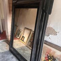 Specchio laccato nero