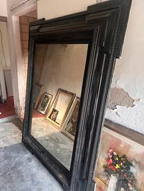 Specchio laccato nero