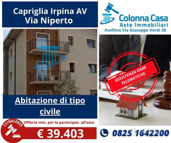 3 vani con sottotetto e box a Capriglia Irpina