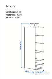 SKUBB Portatutto a 6 scomparti