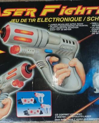 Laser Fighter, pistole laser gioco, vintage