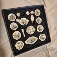 Servizio da tè in miniatura - Porcellana e Oro 